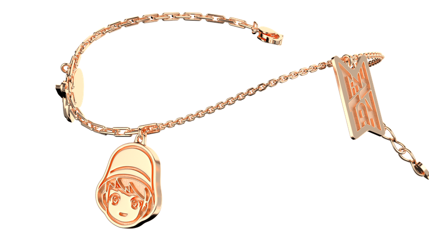 Frank & co’s TinyTAN Gold Bracelet (Jung Kook)