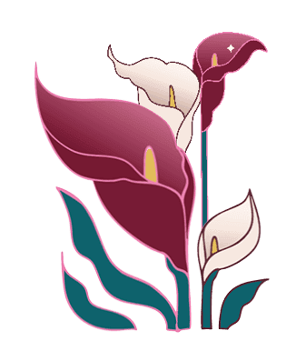 left flower decoration