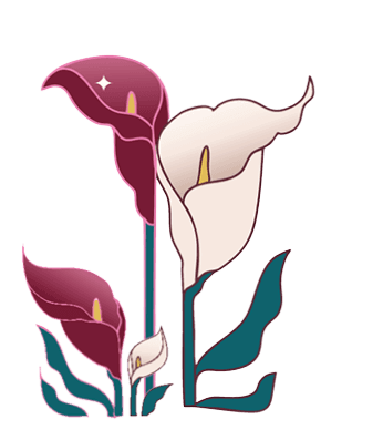 right flower decoration