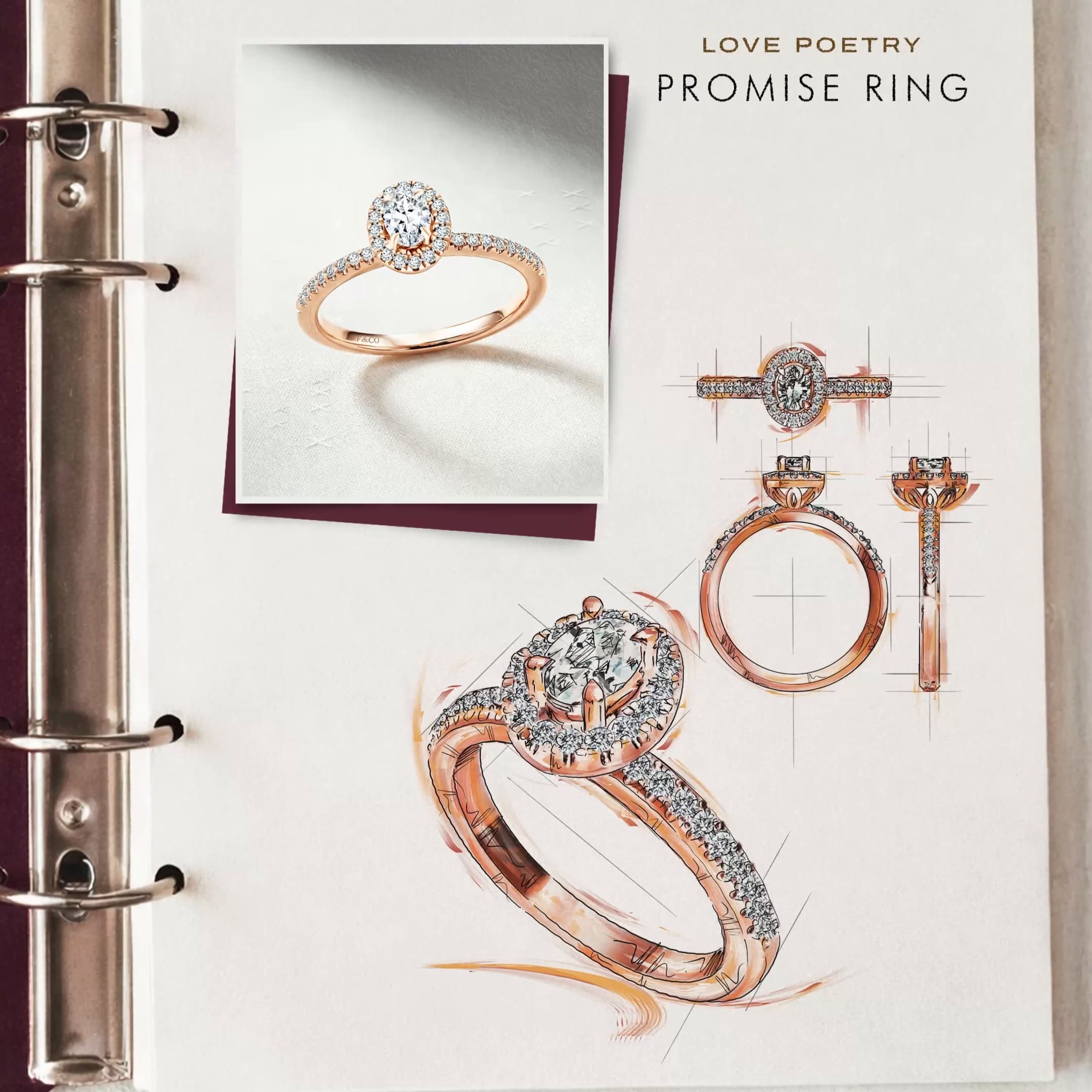 Beragam Bentuk Natural Diamond Pada Promise Ring Terbaru Frank & co.!