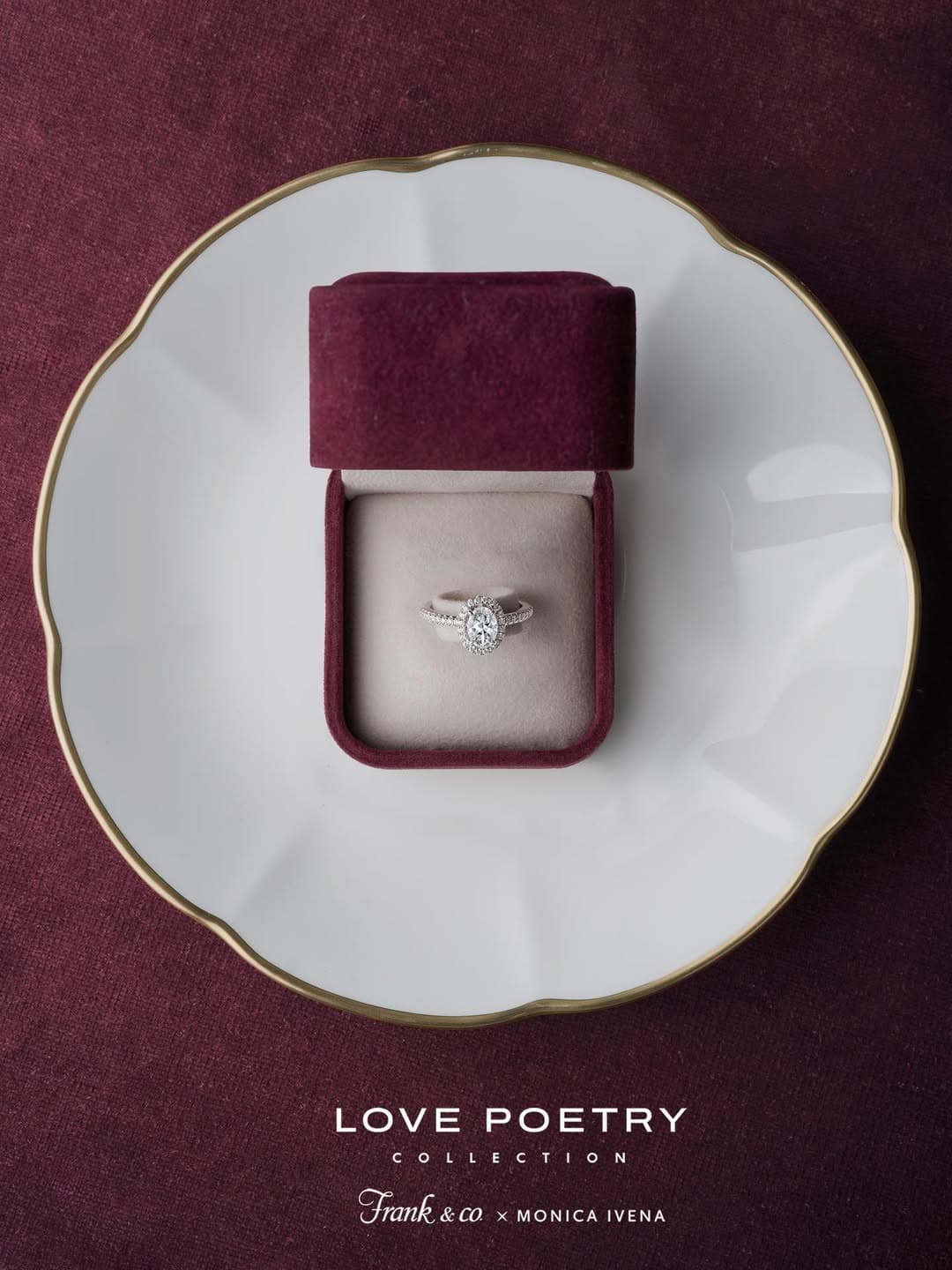 Model Cincin Tunangan Terbaru Love Poetry dengan Diamond Cut yang Memikat