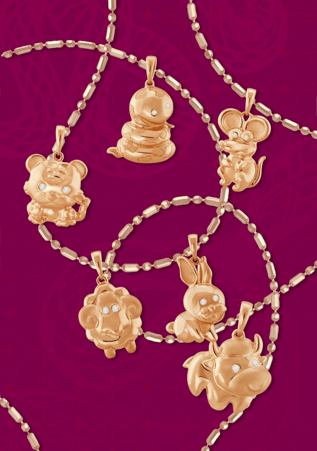 Kalung Berlian dengan Liontin 12 Shio dari Frank & co. yang Melambangkan Keberuntungan!