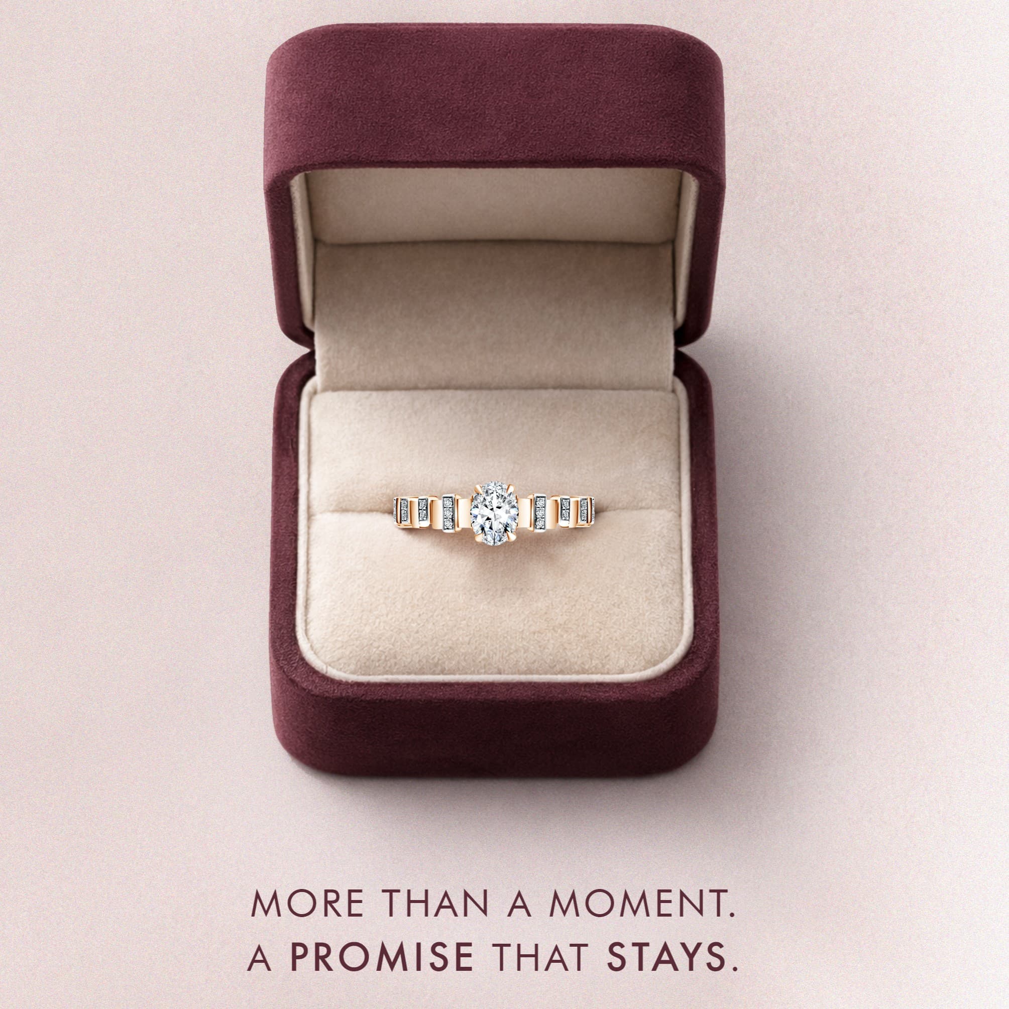 Model Cincin Tunangan Terbaru dengan Natural Diamond Oval dan Cushion yang Memikat