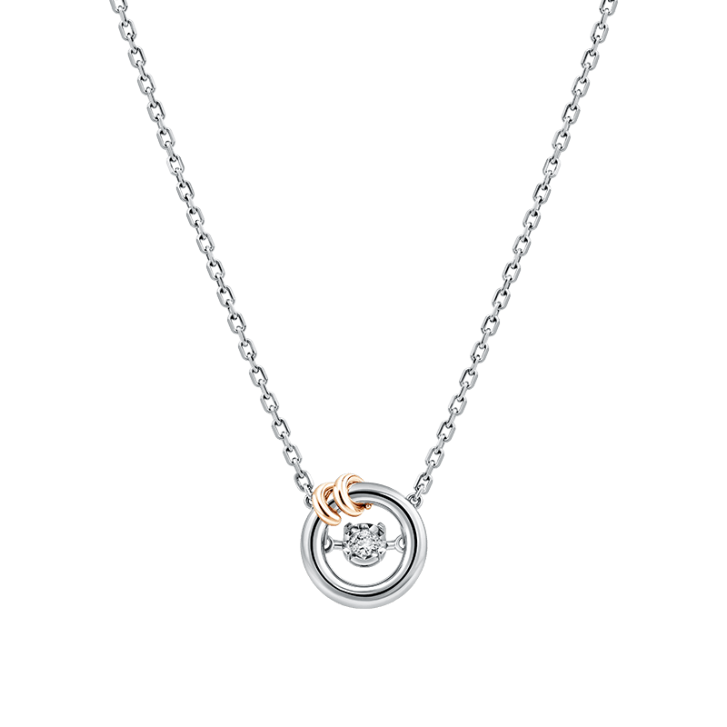 Frank & co. See The Light Fine Light Enlace Solitaire Pendant+Chain