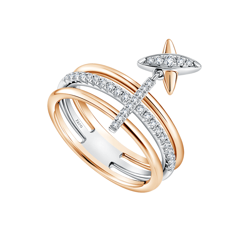 Frank & co. Love Poetry Reimagined Prismata Pendula Ladies Ring