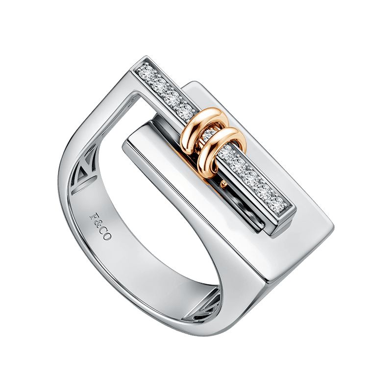 Frank & co. See The Light Fine Light Edge Line Mens Ring