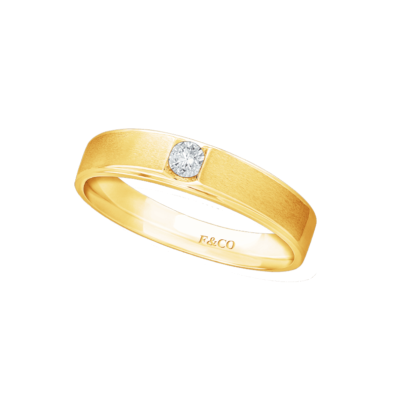 Frank & co. Solitaire Honey Wedding Ring