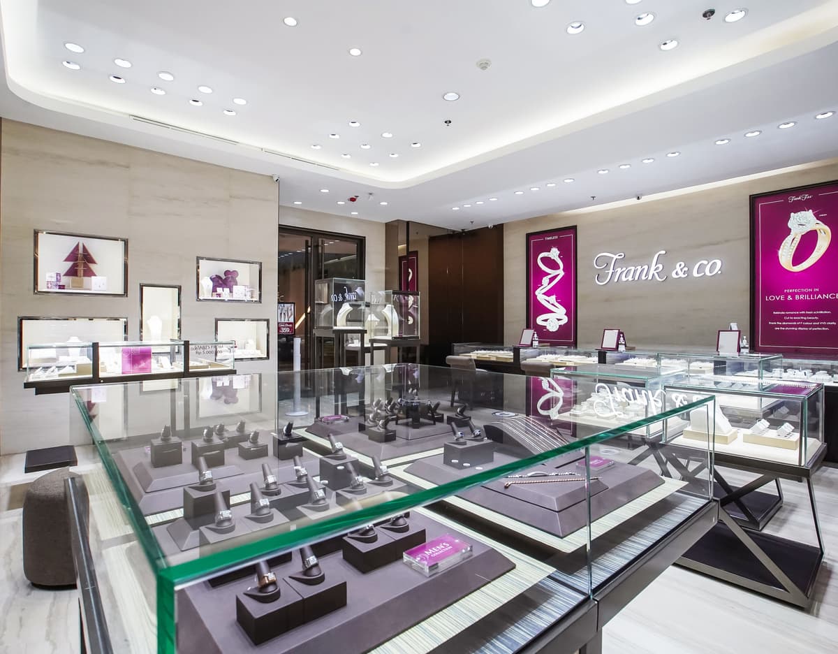 toko berlian frank & co. jewellery trans imam bonjol