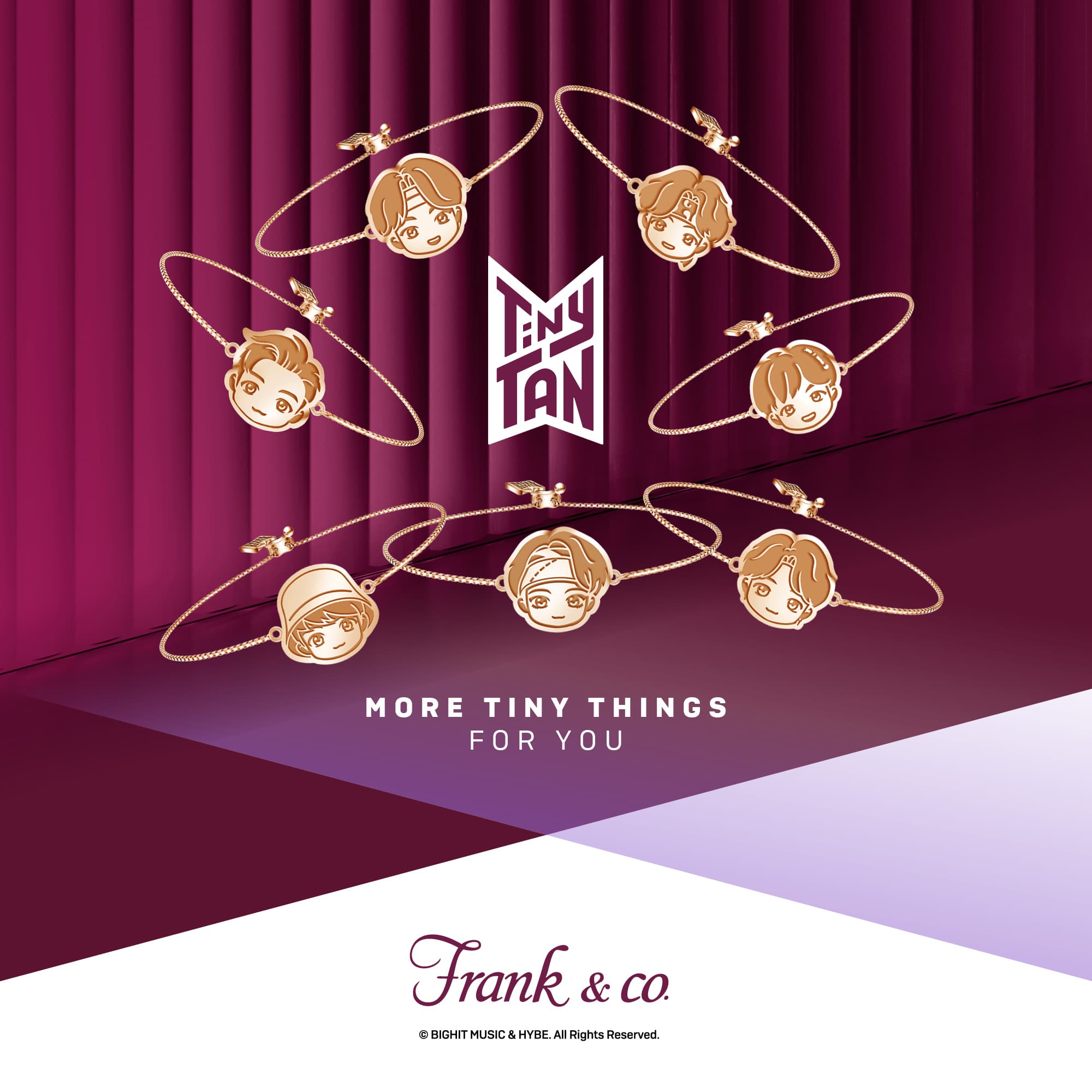 Atur Gelangmu Sesuka Hati dengan Drawstring Bracelet dari NEW Frank & co.'s TinyTAN Special Collecti