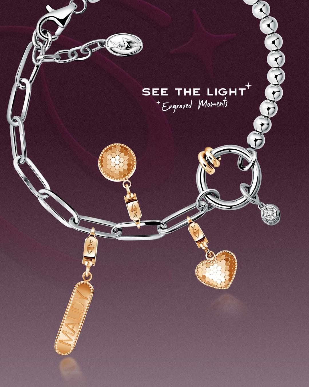 Gelang Tangan Wanita dengan Charm Engraving sebagai Hadiah Simple Namun Paling Spesial