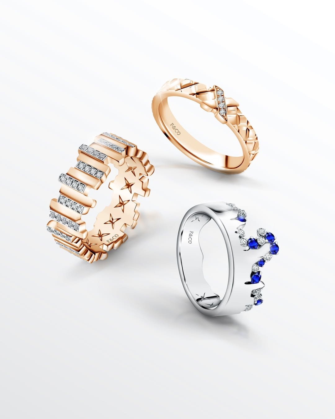 Harga Cincin Kawin Couple yang Romantis dengan Hiasan Berlian dan Sapphire