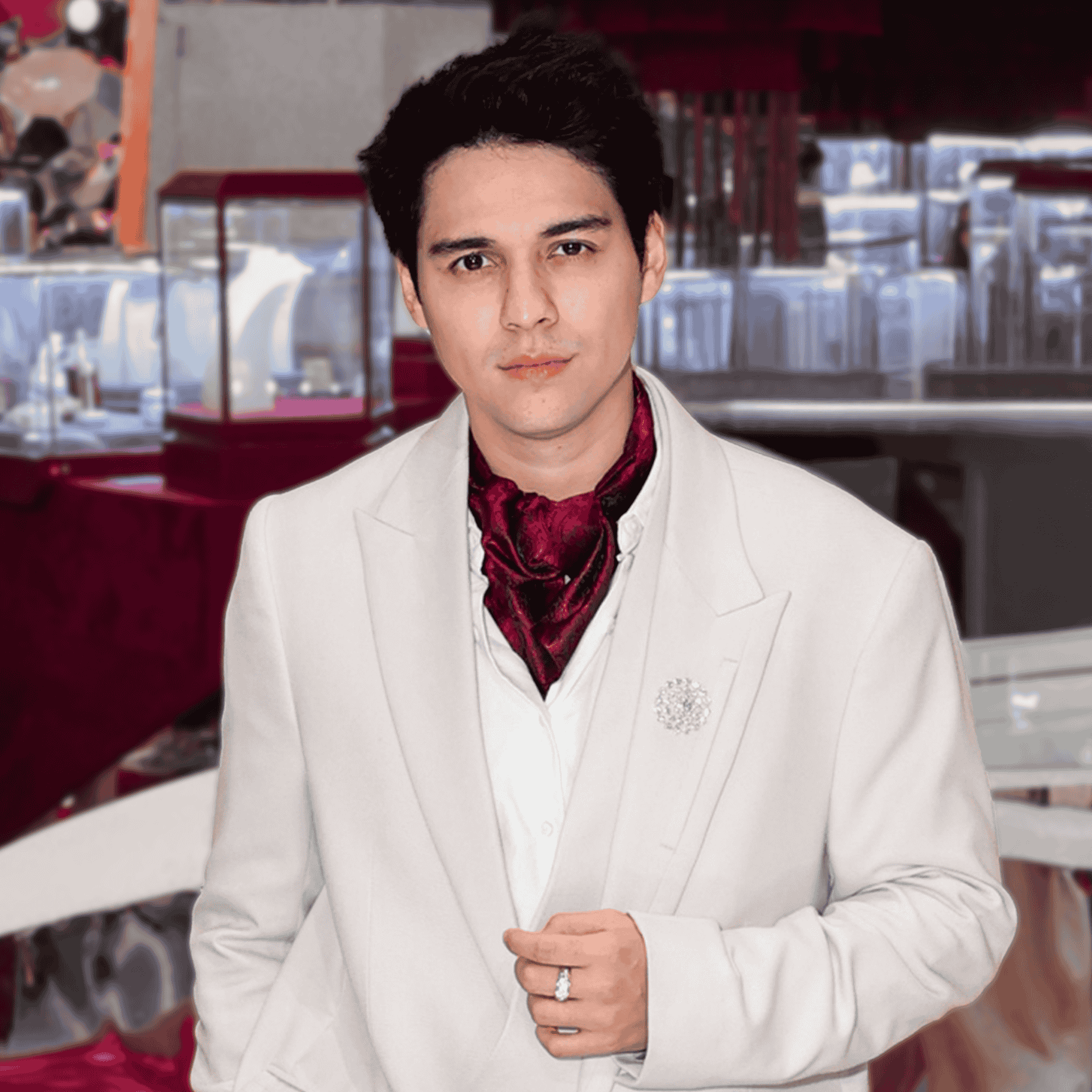 Tampilan Artis Ternama Maxime dan Jerome di Acara Pembukaan Anniversary Frank & co. ke-29 Tahun