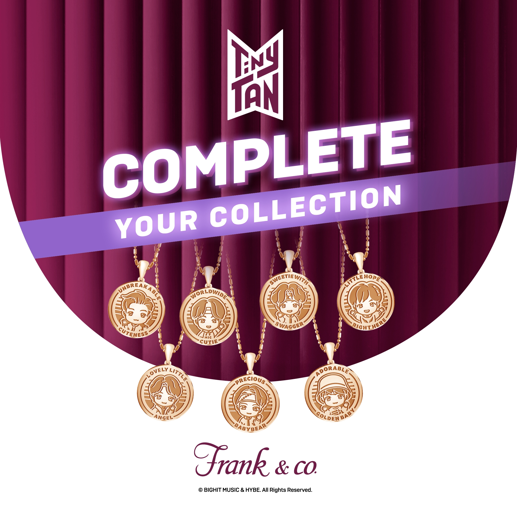 Perhiasan Plain Gold 18 Karat yang Memukau dari NEW Frank & co.’s TinyTAN Special Collection