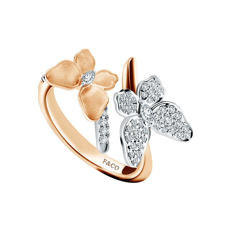 Ladies Ring dengan Aksen Kupu-kupu yang Cantik dan Unik