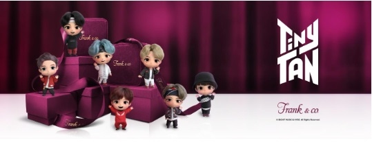 Frank & co. Meluncurkan Seri Kedua dari Frank & co.’s TinyTAN Special Collection di Frank & co.