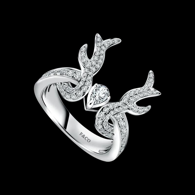 Frank & co. Carisse Hidden Deer Ladies Ring