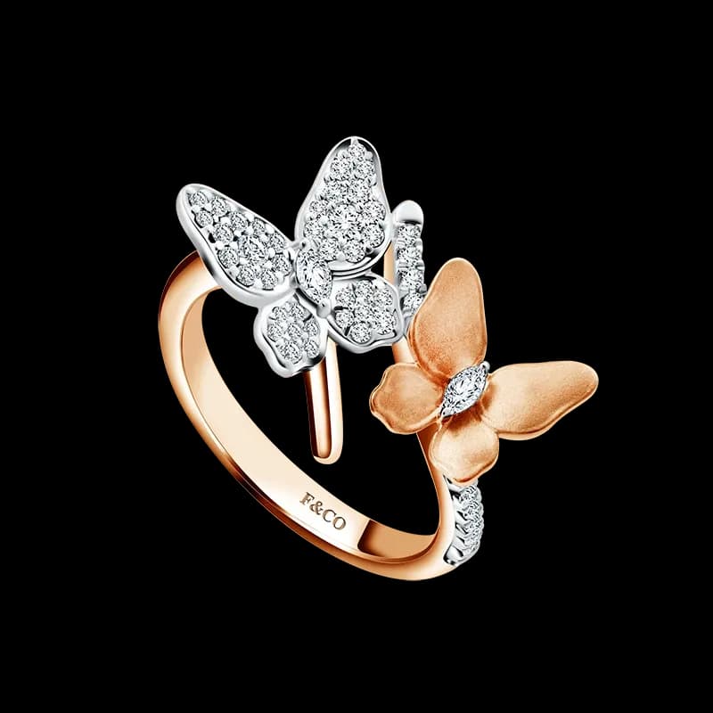 Frank & co. Flutter Butterflies Ladies Ring