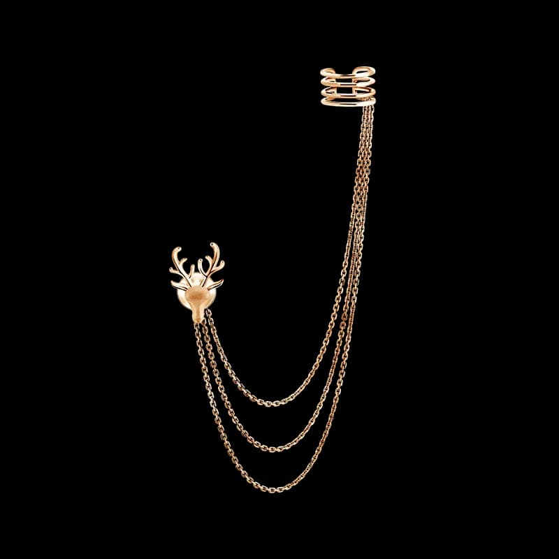 Frank & co. Frank Deer Chain Deer Single Earrings