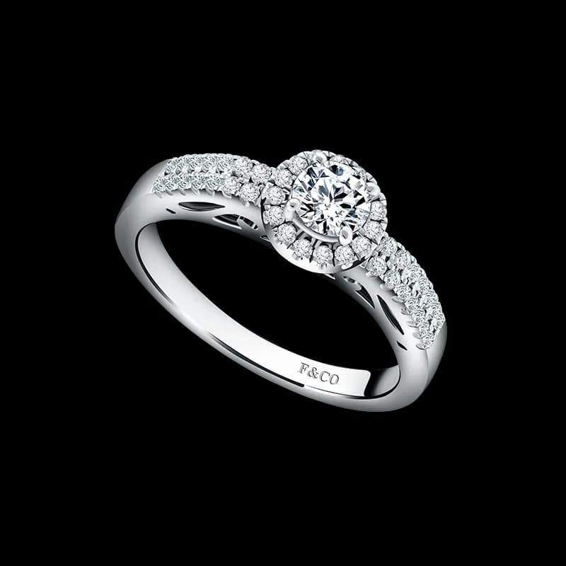 Frank & co. Frank Fire Anniversary Halo Ladies Ring