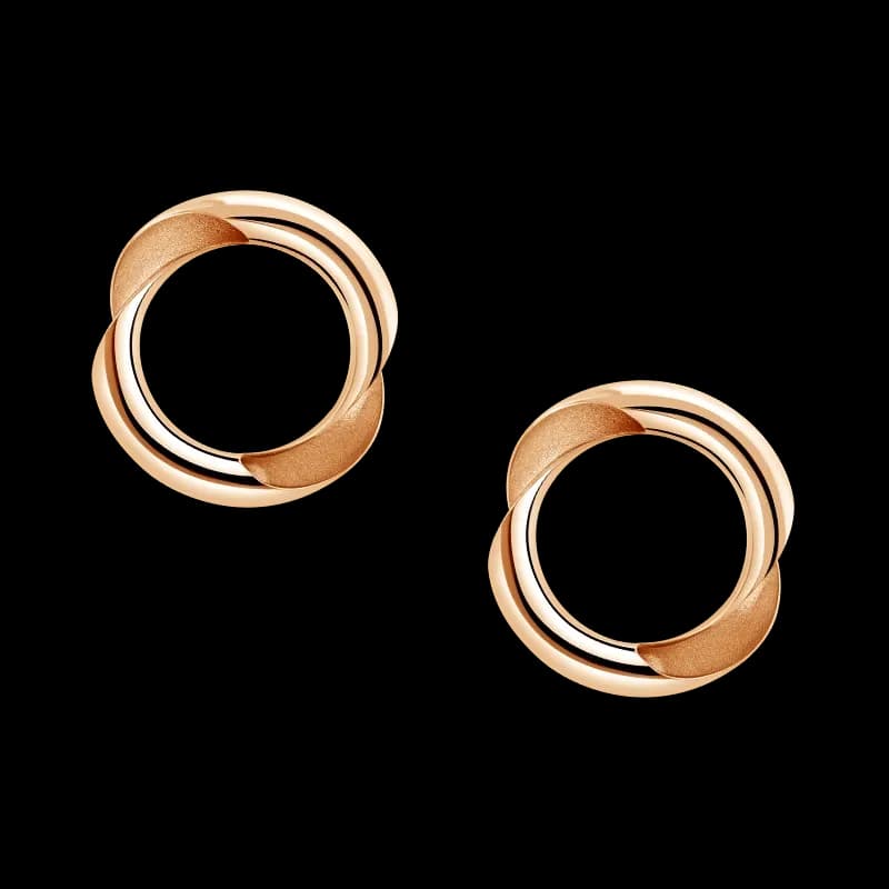 Frank & co. Frank Gold Sleek Twist Stud Earrings