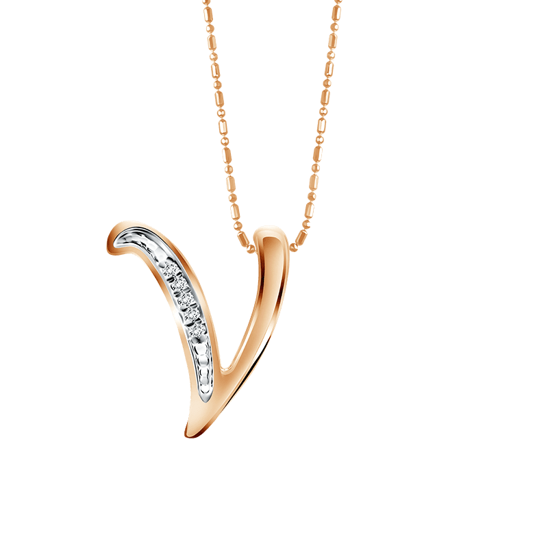 Frank & co. Initial V Pendant