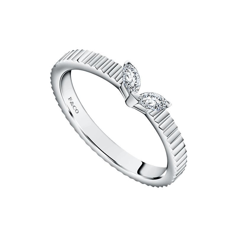 Frank & co. X Monica Ivena Love Poetry Amare Diamond Couple Ring