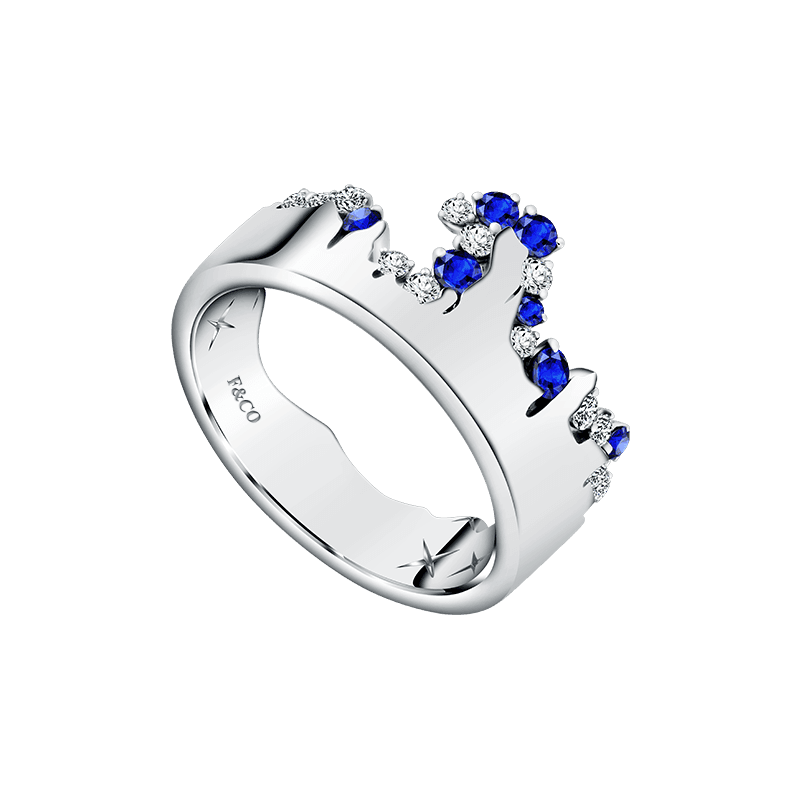 Frank & co. X Monica Ivena Love Poetry Marea Diamond Couple Ring