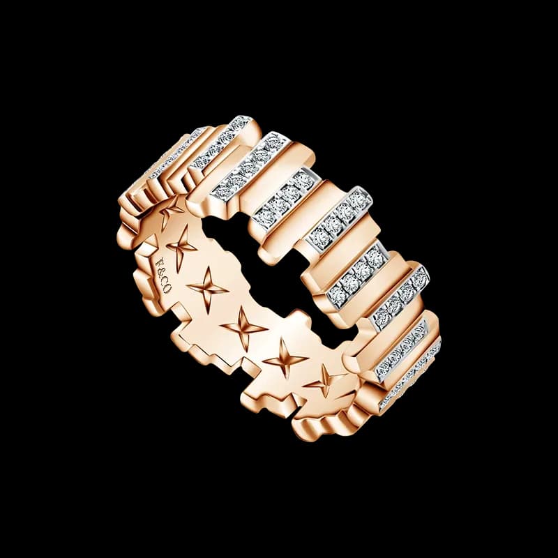 Frank & co. X Monica Ivena Love Poetry Amorem Diamond Couple Ring