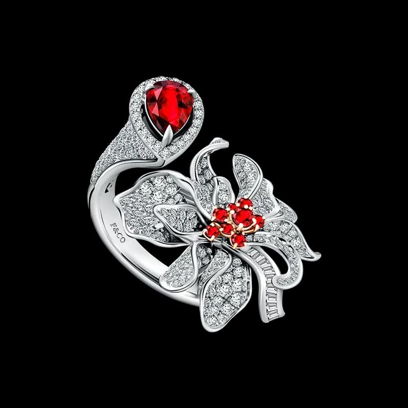 Frank & co. Fleur De Frank Voile dOrchidee Ladies Rings