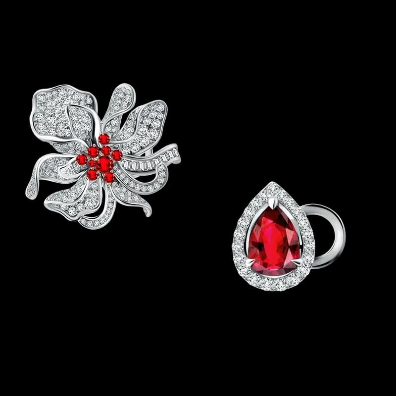 Frank & co. Fleur De Frank Voile dOrchidee Earrings