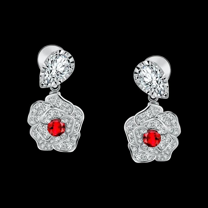 Frank & co. Fleur De Frank Jardin des Roses Earrings