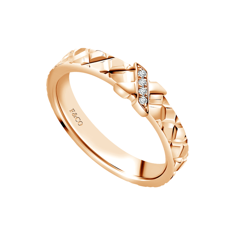 Frank & co. X Monica Ivena Love Poetry Prismata Diamond Couple Ring