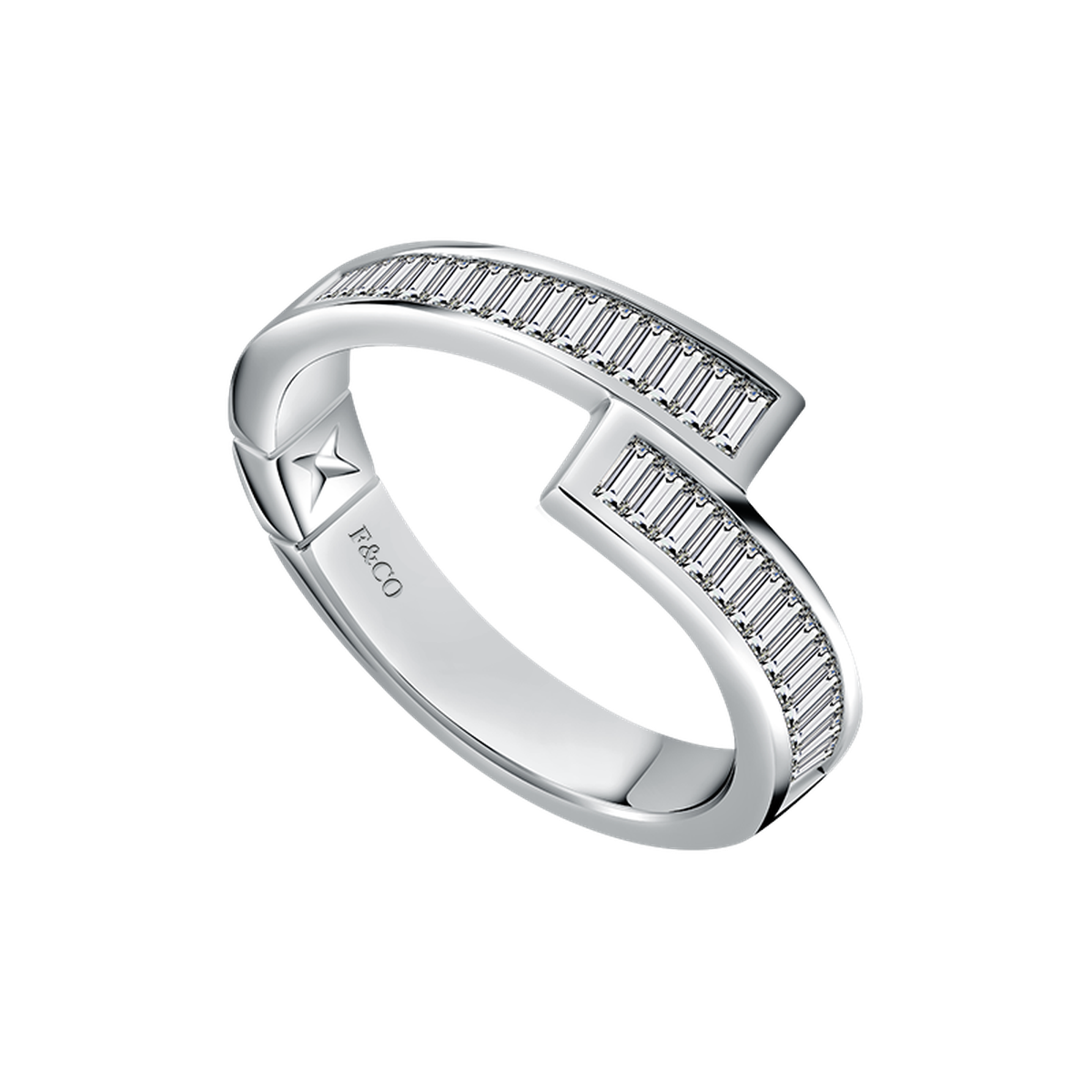 Frank & co. X Monica Ivena Love Poetry Fidelis Diamond Couple Ring