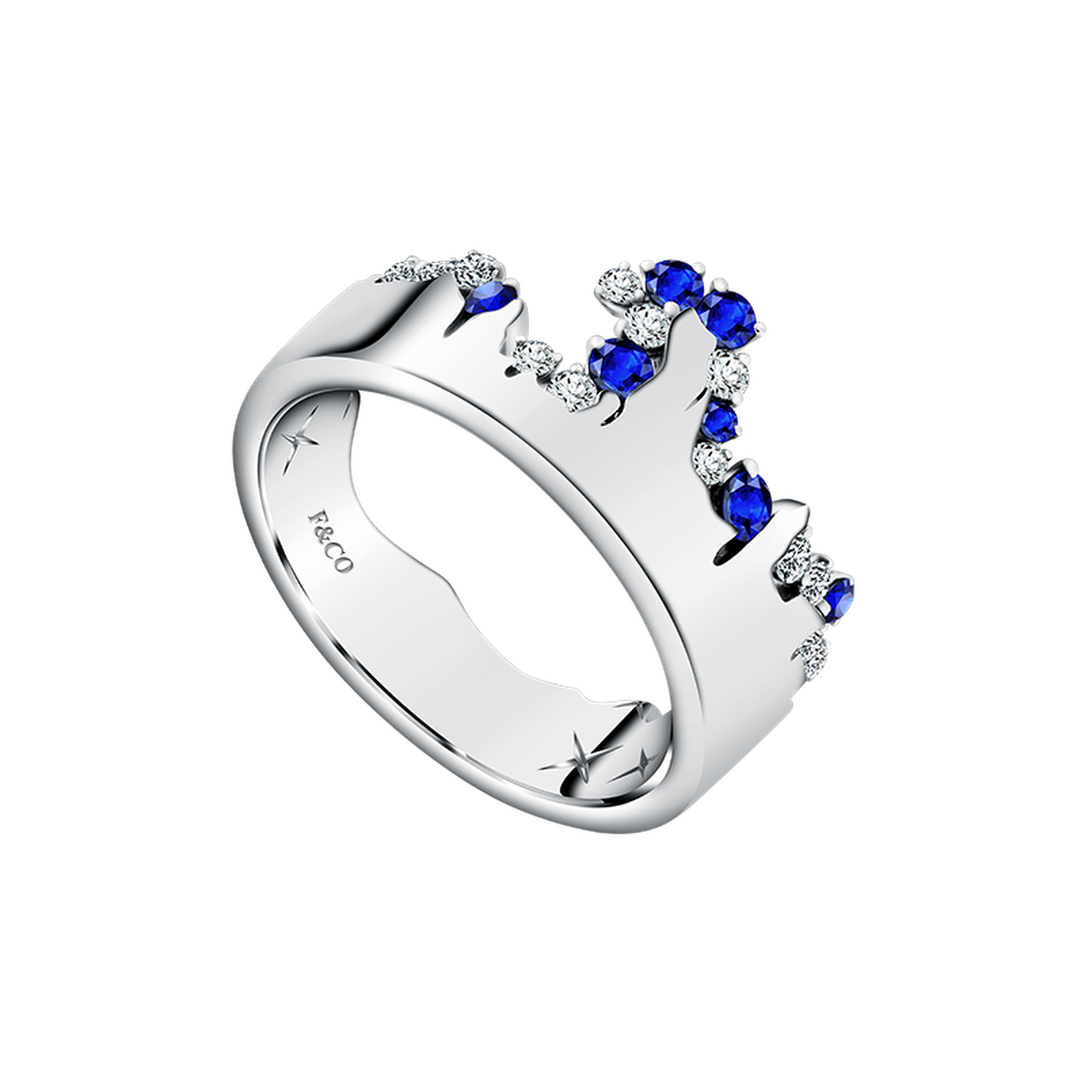 Frank & co. X Monica Ivena Love Poetry Marea Diamond Couple Ring