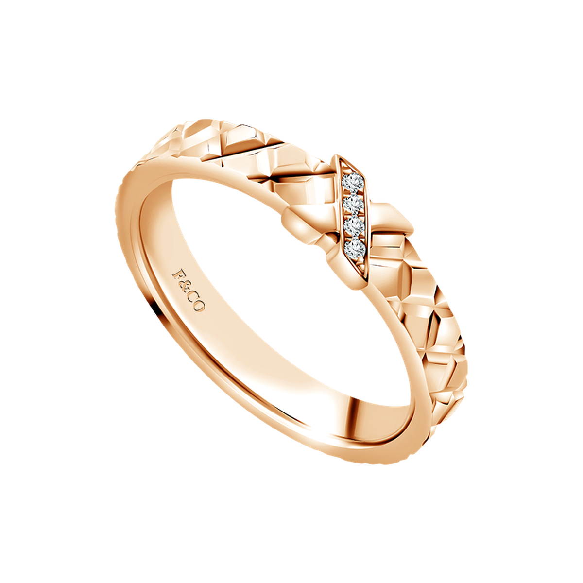 Frank & co. X Monica Ivena Love Poetry Prismata Diamond Couple Ring