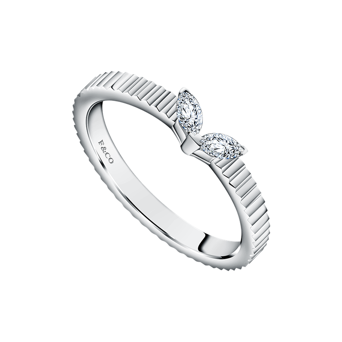 Frank & co. Love Poetry Amare Diamond Couple Ring