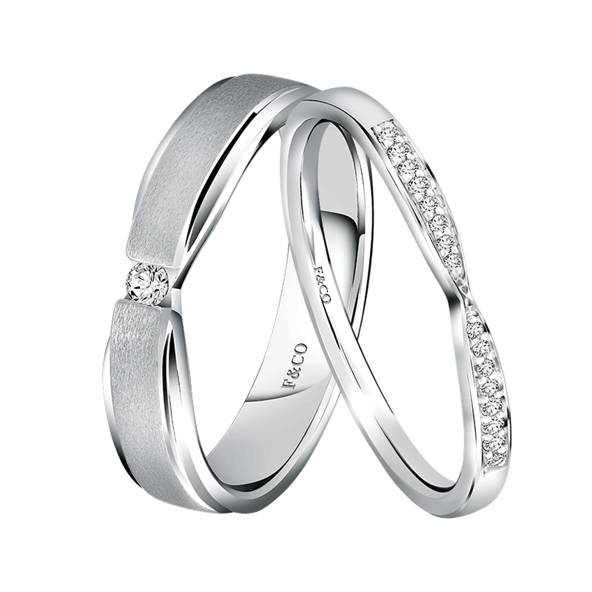 Cincin Kawin Berlian Elegan dari Frank & co.  