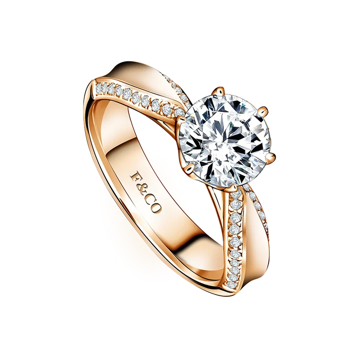 Keindahan Berlian Alami Frank Fire pada Cincin Tunangan Frank & co. 