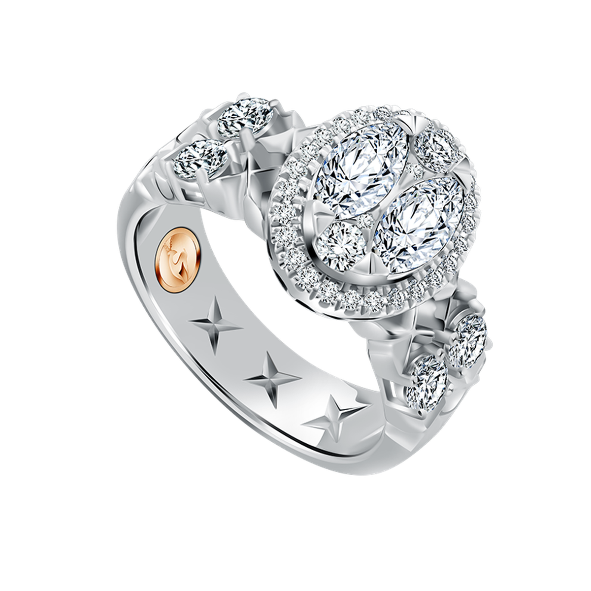 Frank & co. X Monica Ivena Love Poetry Prismata Oravell Ladies Ring
