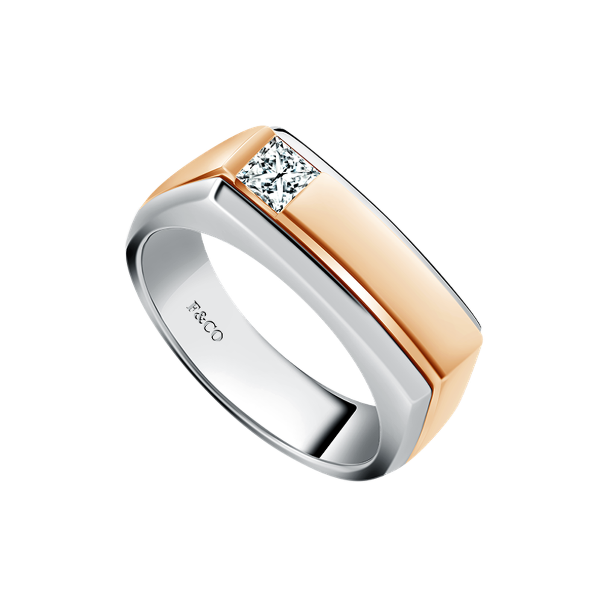 Model cincin berlian Frank & co. yang mencerminkan pria modern