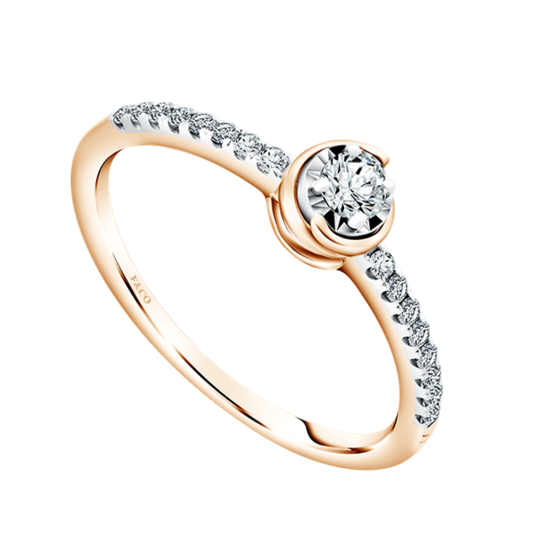 See The Light Fine Light Spark Ladies Ring