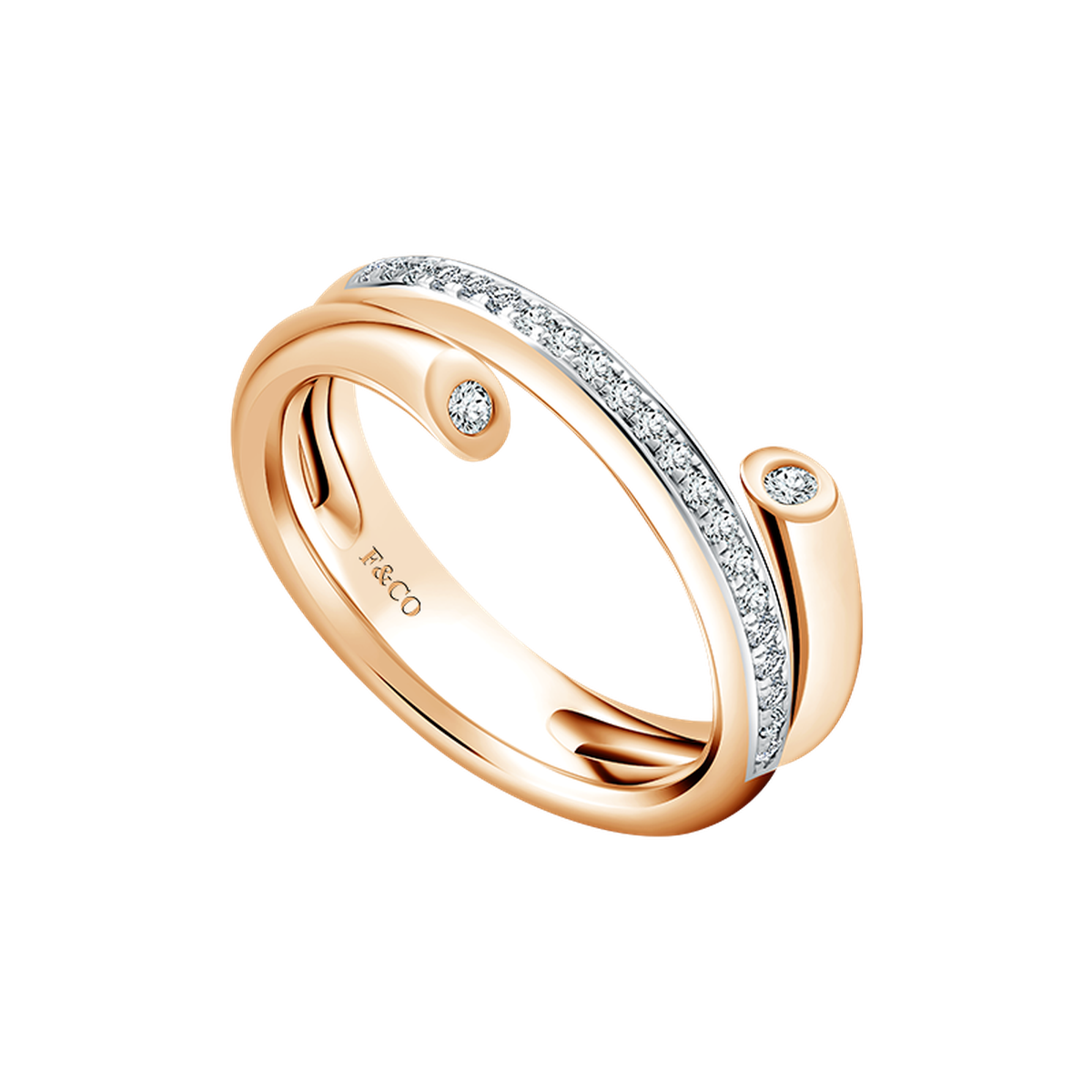 Model Cincin Berlian koleksi See The Light dari Frank & co. yang Elegan