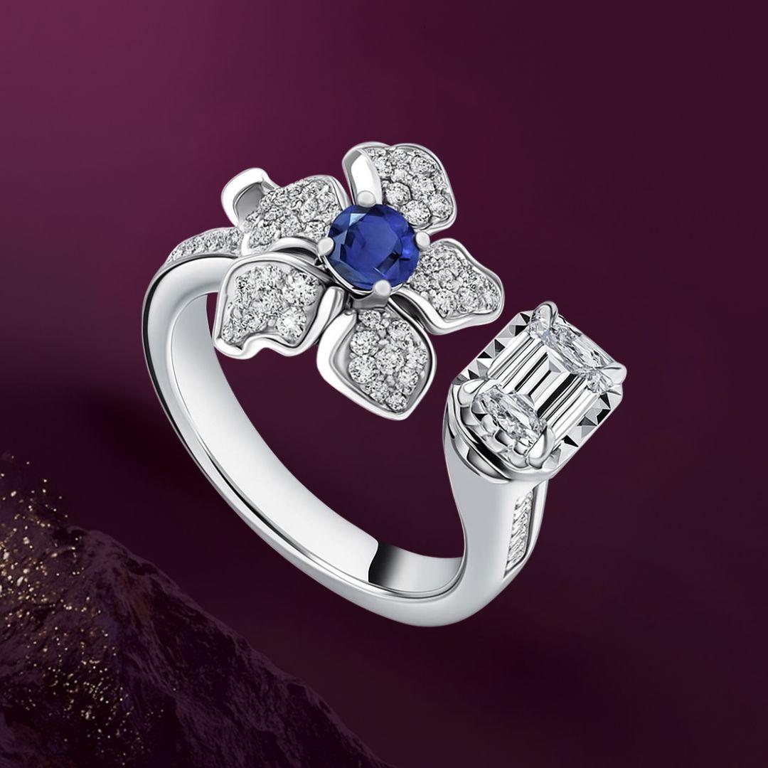 Keindahan Model Cincin Berlian Fleur de Frank 
