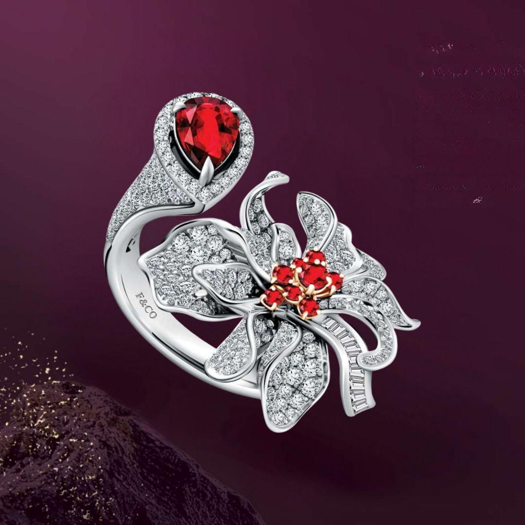 Keindahan Model Cincin Berlian dengan Desain Cantik Fleur de Frank 
