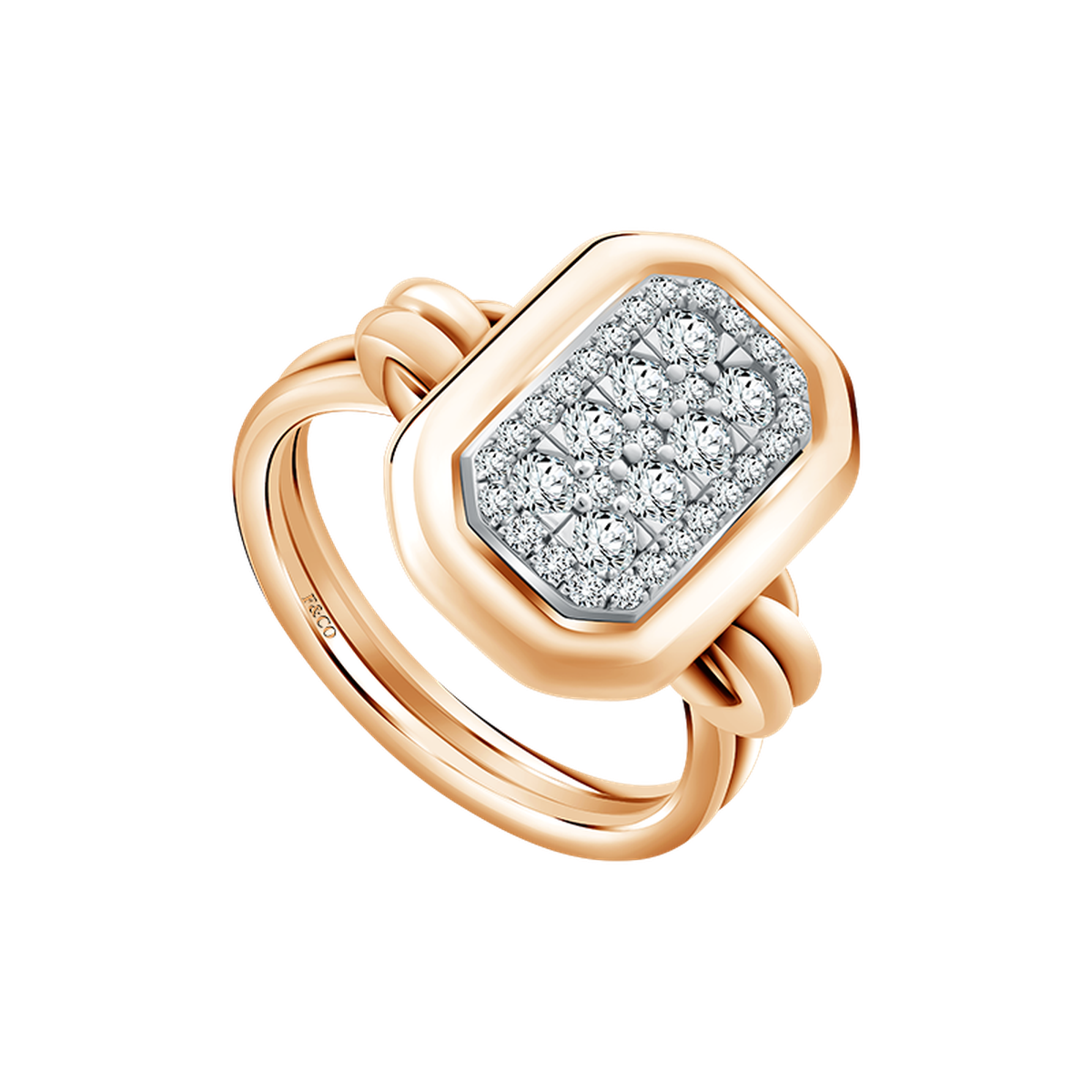 Frank & co. See The Light Bold Light Edge Ladies Ring