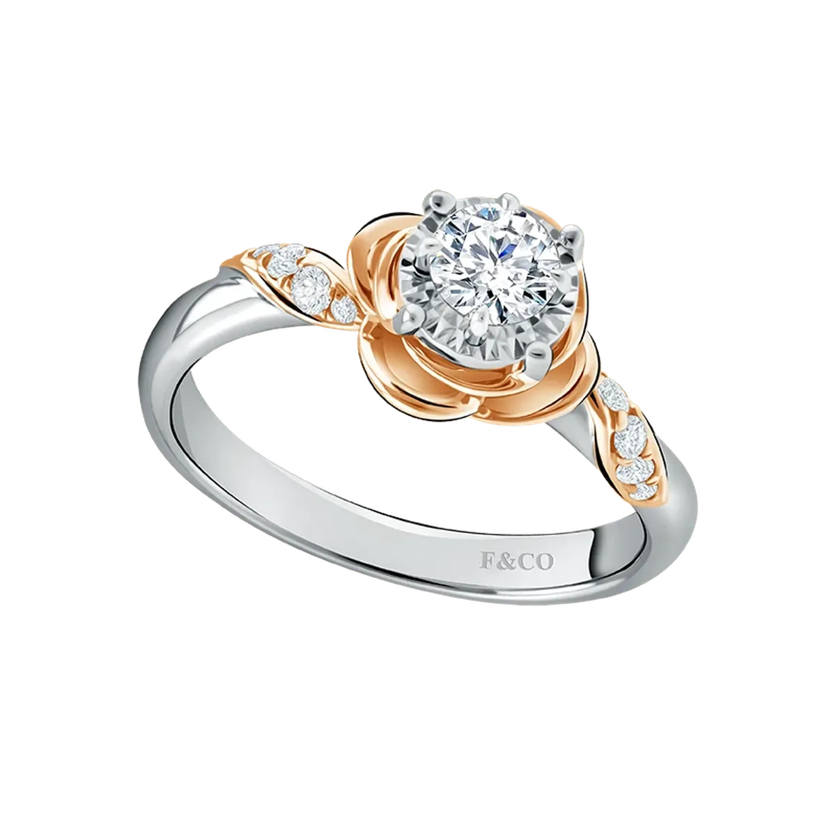 Frank Fire Peony Ladies Ring, cincin indah beraksen bunga untuk berbagai acara